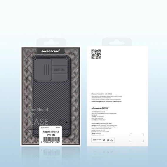 Etui do Xiaomi Poco X5 Pro 5G, pancerne Nillkin, CamShield Pro, Czarne