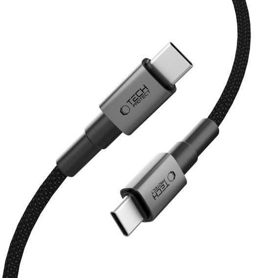 Tech-Protect Kabel UltraBoost DNA, Typ-C, PD60W/3A 50cm, szary