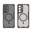 Etui pancerne do Samsung Galaxy S25 FE, do MagSafe, matowe, czarne