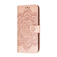 Etui z klapką do Xiaomi Redmi Note 9s/ 9 Pro, Mandala, różowe rose gold