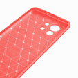 Etui do Xiaomi Mi 11, Karbon, czerwone