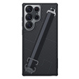 Etui NILLKIN do Samsung Galaxy S23 Ultra, Stripe Design z rączką, czarne