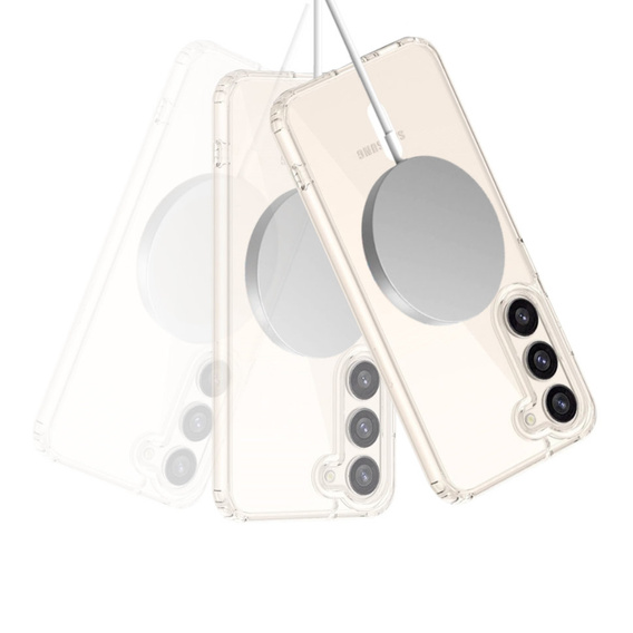 Etui Tech-Protect do Samsung Galaxy S23, FlexAir Hybrid MagSafe, Przezroczyste