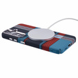 Etui do Samsung Galaxy S25+ Plus, Carbon Fiber MagSafe, niebieskie / czerwone