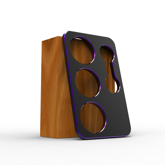 Etui bumper z metalową ramką do Samsung Galaxy S25 Ultra – fioletowe