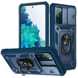 Etui pancerne do Samsung Galaxy S20 FE, CamShield Slide, niebieskie