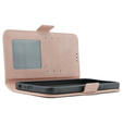 Etui z klapką do Oppo A38 4G / Oppo A18 4G, Card Slot, różowe