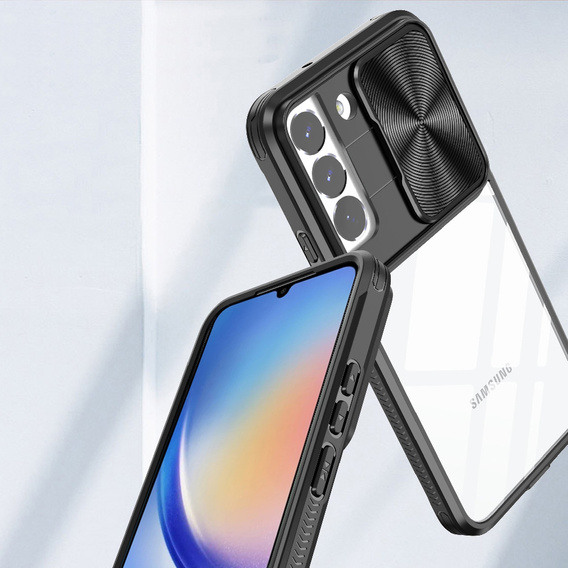 Etui do Samsung Galaxy A34 5G, Slide Camera, czarne