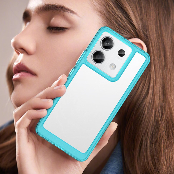 Etui do Xiaomi Redmi Note 13 Pro 5G, Fusion Hybrid, przezroczyste / niebieskie