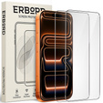 Szkło hartowane ERBORD 9H Hard Glass do iPhone 17 Pro / 17 / 16 Pro – zestaw 2 sztuk