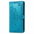 Etui z klapką do TCL 20 SE, Mandala, niebieskie
