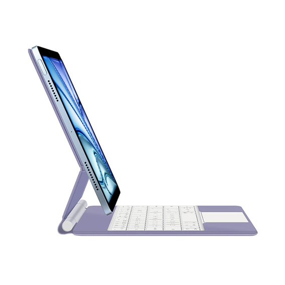 Etui z klawiaturą do iPad Air 11" 2025/2024 (7/6 gen.), Magnetic Keyboard Touchpad, fioletowe