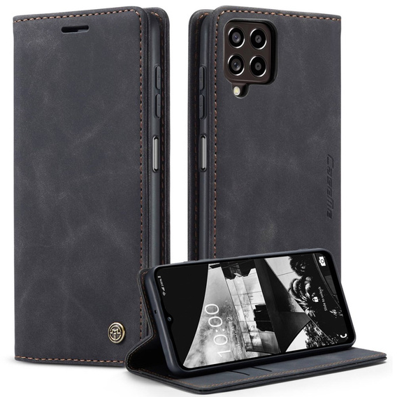 Etui CASEME do Samsung Galaxy M33 5G, Leather Wallet Case, czarne