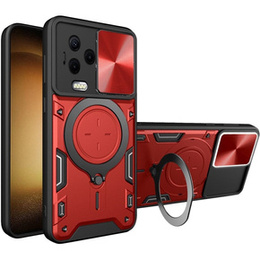 Etui pancerne do Infinix Note 12 Pro 4G / Note 12 2023, CamShield Slide, czerwone