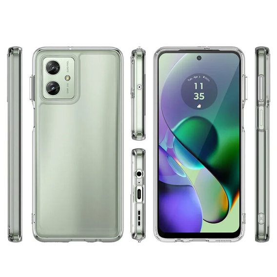 Etui do Motorola Moto G54 5G, Fusion Hybrid, przezroczyste