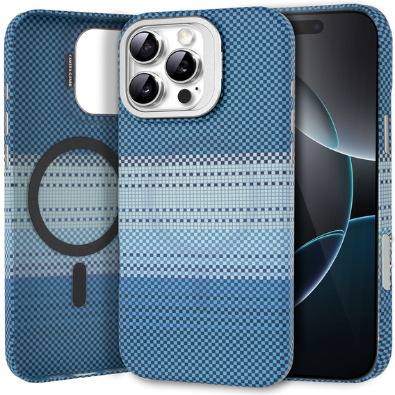 Etui do iPhone 16 Pro Max, Frame Kickstand, do MagSafe, Moon Blue