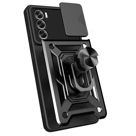 Etui pancerne do Realme 14X / Realme C75, CamShield Slide, czarne