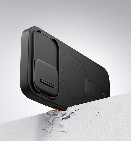 Etui ochronne SURITCH z MagSafe, osłoną aparatu i podstawką do iPhone 16