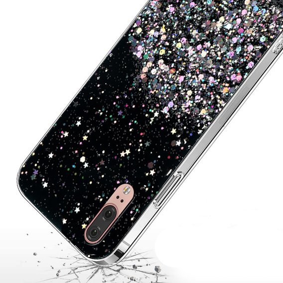 Etui do Huawei P20, Glittery, czarne