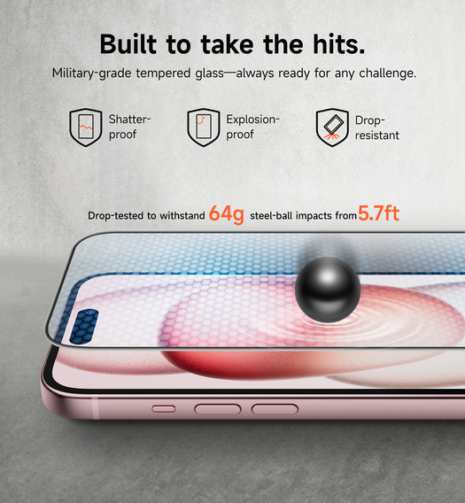 2x Szkło hartowane SURITCH do iPhone 16 / 15