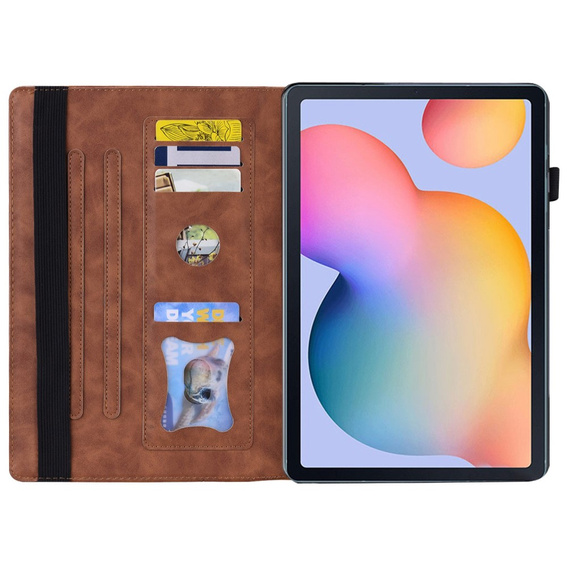 Etui do Samsung Galaxy Tab S6 Lite 10.4" 2020/2022/2024, Classic, z miejscem na rysik, brązowe