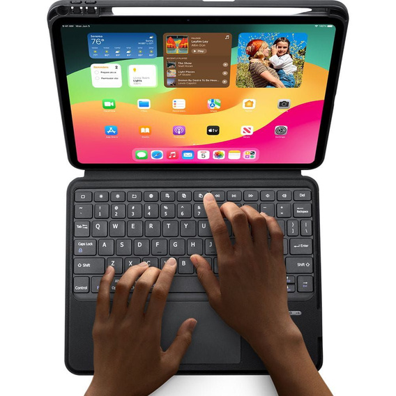 Etui z klawiaturą do iPad Pro 11" 2024 (5 gen.), Dux Ducis DK Series, czarne
