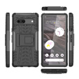Etui do Google Pixel 7a, pancerne z podstawką, Kickstand Shockproof, Czarne