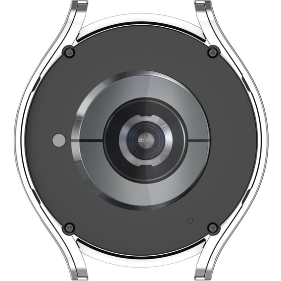 2w1 Etui + Szkło Hartowane do Samsung Galaxy Watch 6 40mm, Srebrne