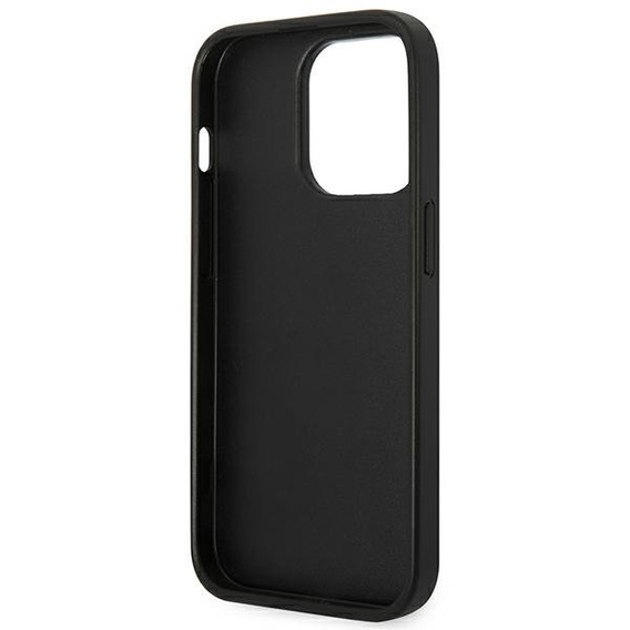 Etui Karl Lagerfeld do iPhone 14 Pro Max, Saffiano Karl's Head Patch, czarne