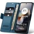 Etui ERBORD Glossy Litchi portfel z klapką do Motorola Moto G56 5G