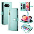 Etui z klapką do Samsung Galaxy A56 5G, Wallet Zipper Pocket, zielone