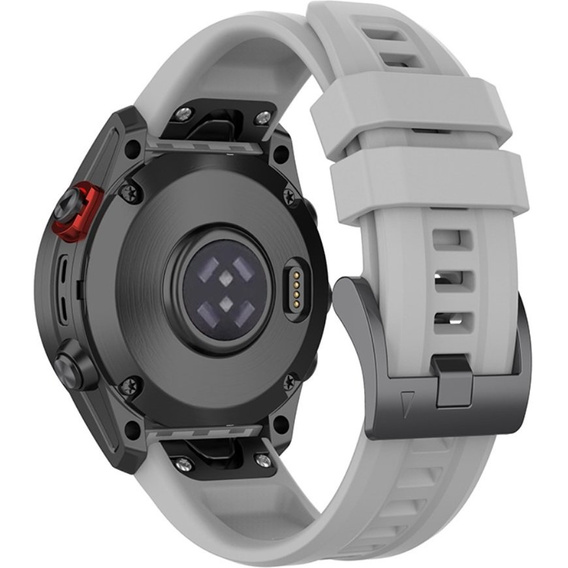Pasek Silikonowy QuickFit 20mm do Garmin Fenix 5S/6S/7S/ 8 43mm, Szary