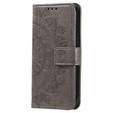 Etui z klapką do Samsung Galaxy A55 5G, Mandala, szare