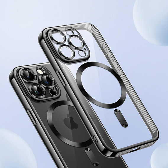 Etui do iPhone 16 Pro, Electro MagSafe, czarne + Szkło na ekran