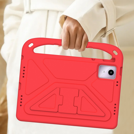 Etui dla dzieci do Lenovo Tab M11, dziecięce z uchwytem, czerwone
