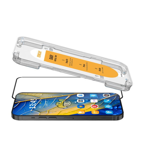 ENKAY Szkło Hartowane do Samsung Galaxy S22 / S23, czarne