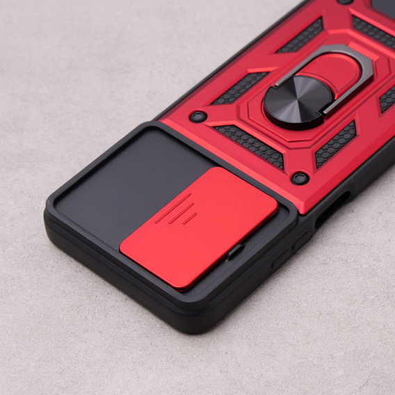Etui pancerne do Realme C51, CamShield Slide, czerwone