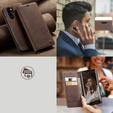 Etui CASEME do Huawei P30 Pro, Leather Wallet Case, ciemnobrązowe