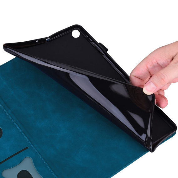 Etui do Samsung Galaxy Tab S8 Ultra, Classic, z miejscem na rysik, niebieskie