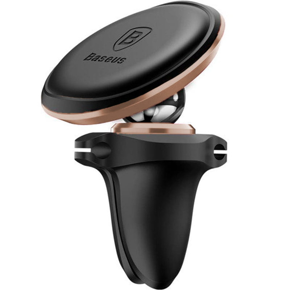 Magnetyczny uchwyt samochodowy Baseus do kratki nawiewu - różowe złoto