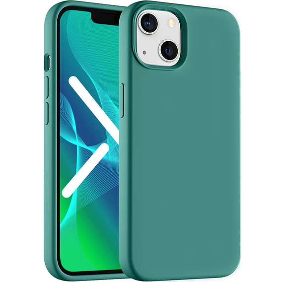 Etui do iPhone 14, Silicone Lite, zielone