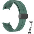 Pasek Silikonowy do Samsung Galaxy Watch 4/5/6 40/42/43/44/45/46/47mm, Ciemny zielony