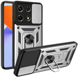 Etui pancerne do Infinix Note 30 Pro, CamShield Slide, srebrne