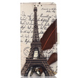 Etui z klapką do Motorola Moto E13, Wallet, Eiffel Tower