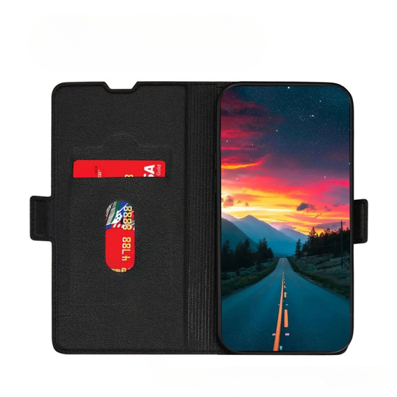 Etui z klapką do Motorola Edge 30 Neo 5G, Wallet Thin Magnet, czarne