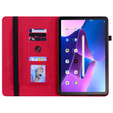 Etui do Lenovo Tab M10 10.1 Gen 3, Wallet Pen Slot, czerwone