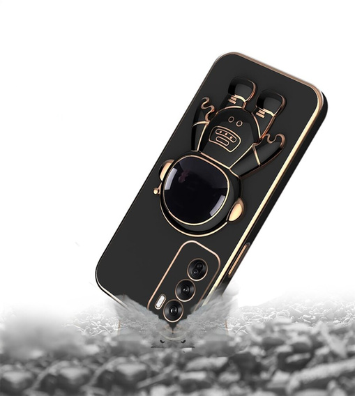 Etui do Oppo Reno 12, Astronaut, czarne