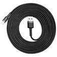 Baseus Cafule kabel USB-A do Lightning 3 m 1,5A - szaro-czarny