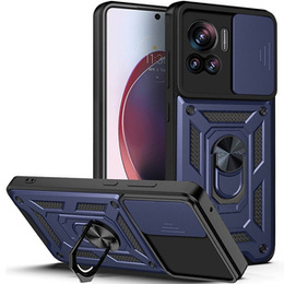 Etui pancerne do Motorola Edge 30 Ultra 5G, CamShield Slide, granatowe