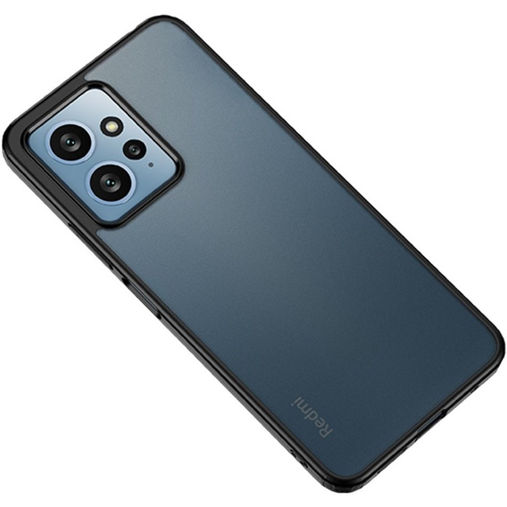 Etui do Xiaomi Redmi Note 12 4G, Fusion Hybrid, przezroczyste / czarne